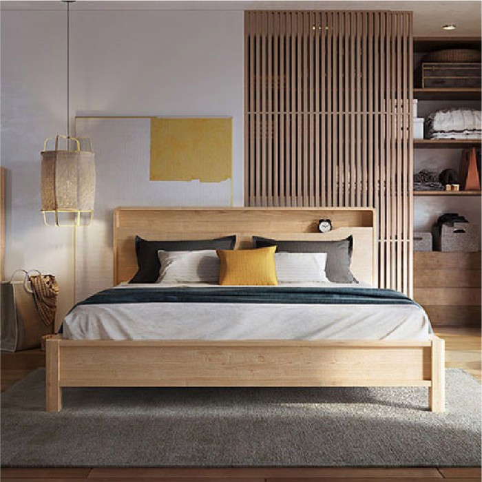 Bed frame with deals storage